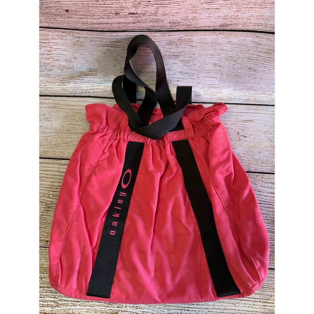 Oakley Pink Tote Bag Women's Shoulder Purse Handbag 15x13 Used